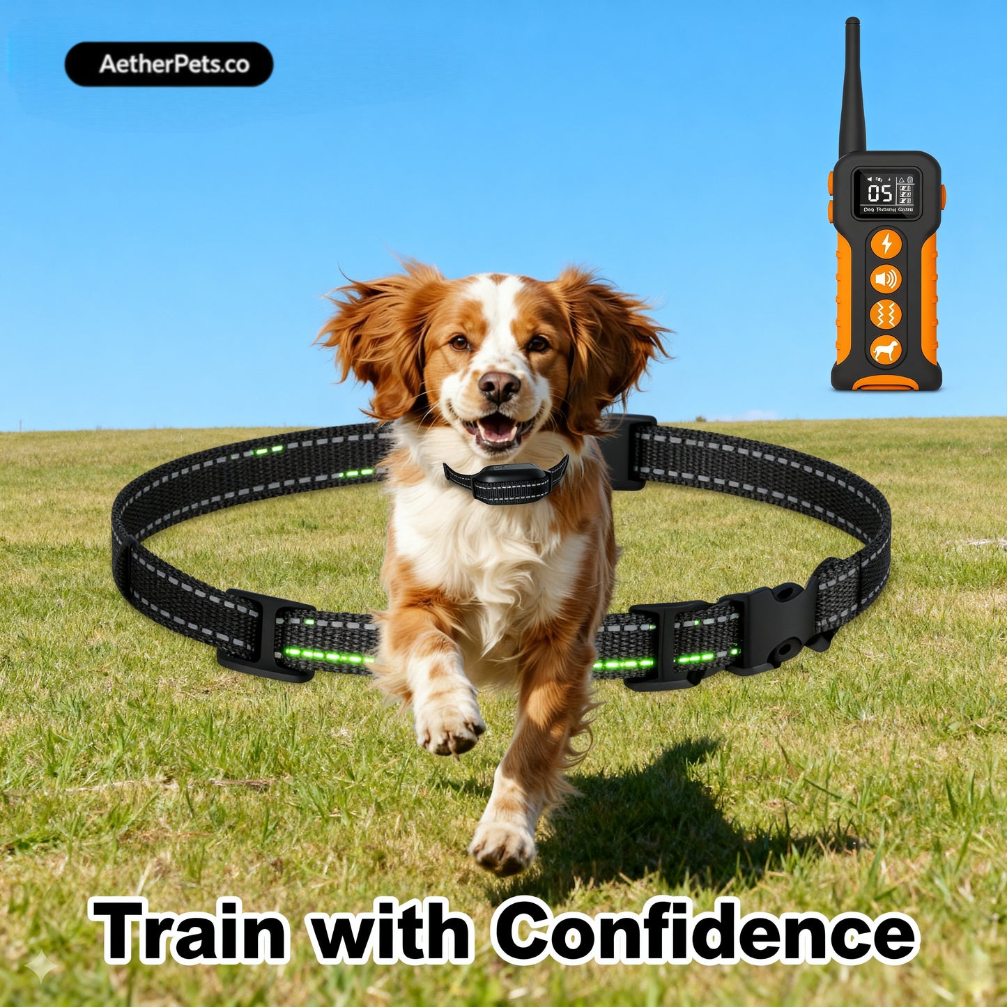 Smart Anti-Bark Training Collar - 3 Modes (Sound/Vibe/Static), Multi-Dog Remote Control